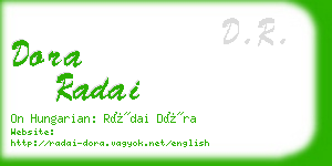 dora radai business card